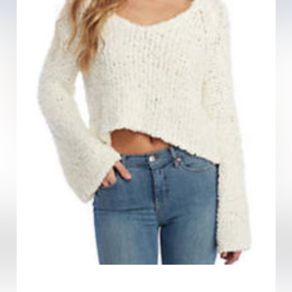 Free people sand dune knit pullover in Ivory NWT. Retail 108